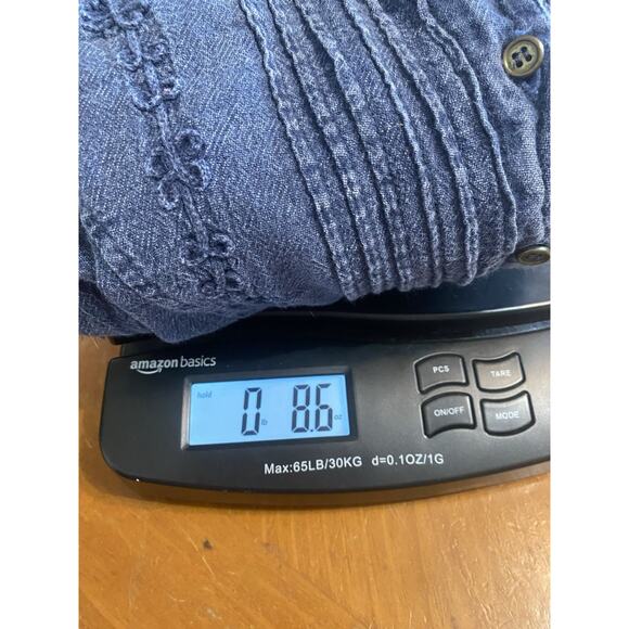 American South Side Shirt Womens XL Embroidered Denim Long Sleeve Peru Made - Picture 11 of 11